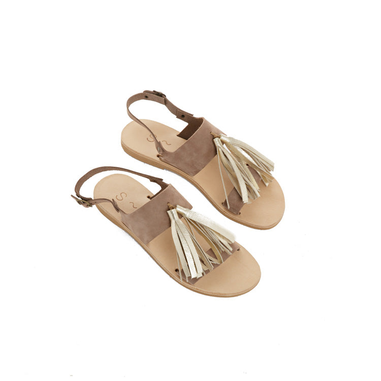 Thalatta Tassels~ nubuck sand